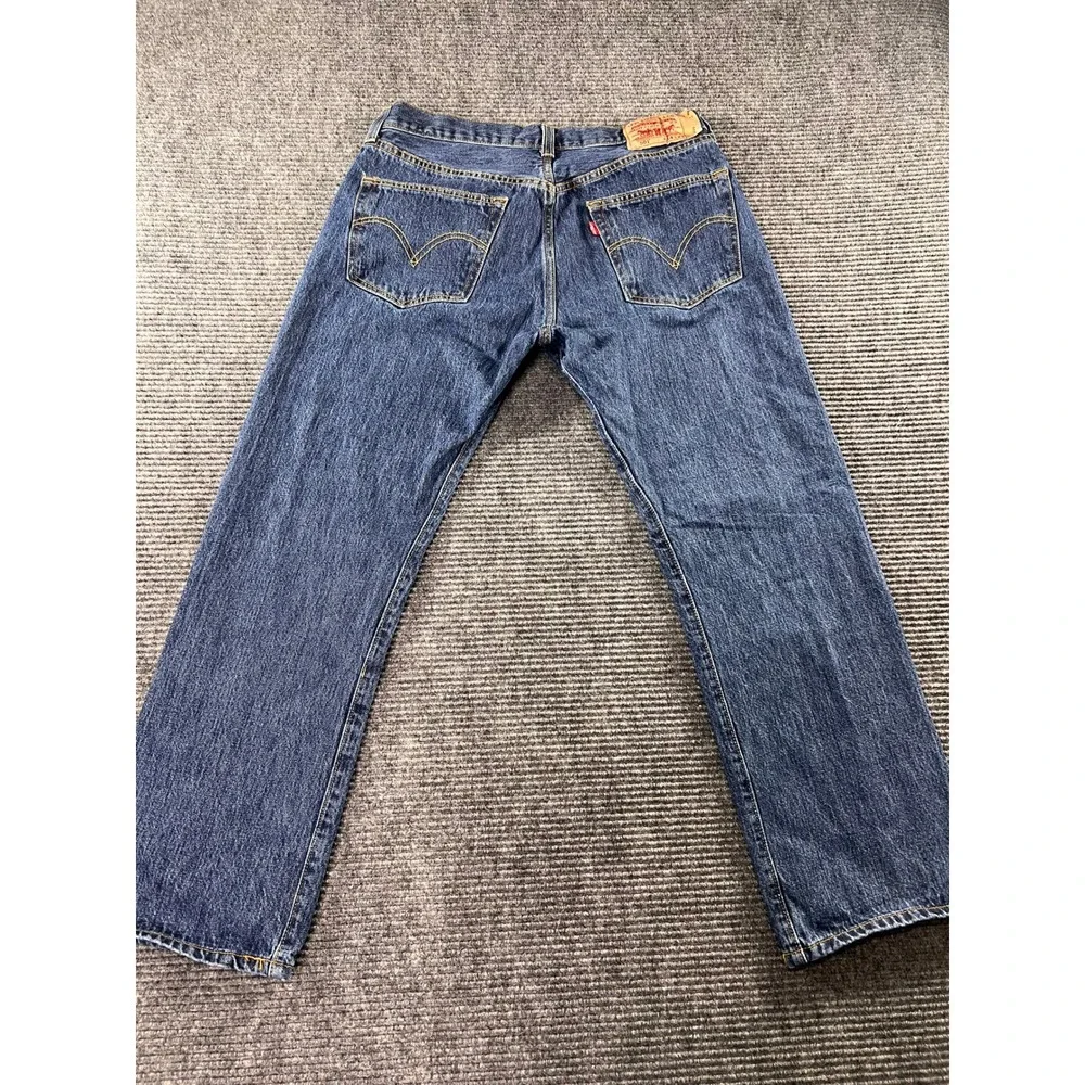 Levis 501 XX Original Fit Jeans Mens 34x29 Blue Denim Straight Leg Button Fly